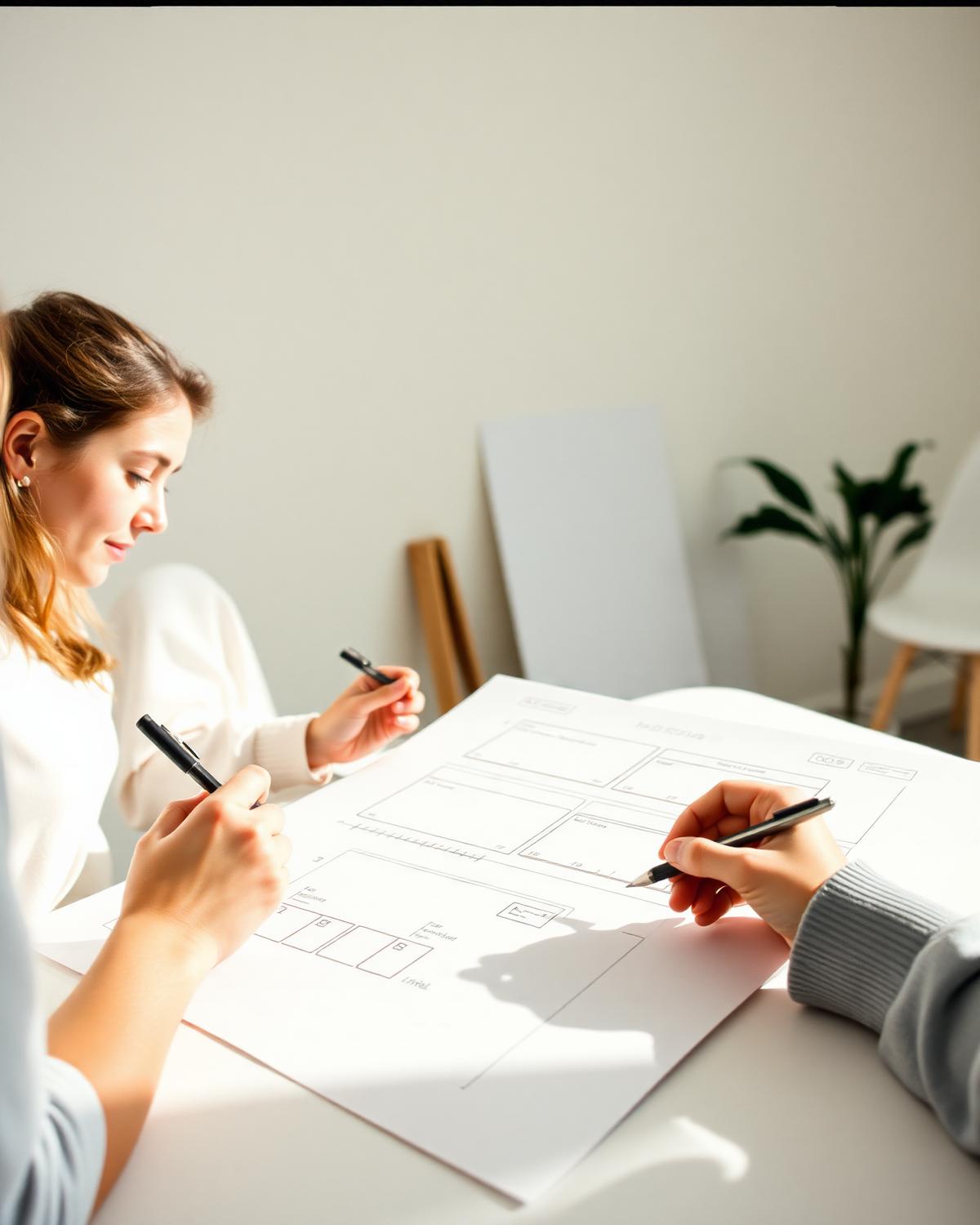 Étudiants HETIC en travail sur le champ UX, design et design system